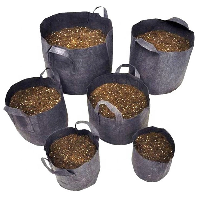 Fabric Grow Pots, Grow Bags Heavy Duty Aeration Fabric Pots, Thickened Nonwoven Fabric Pots Plant Grow Bags