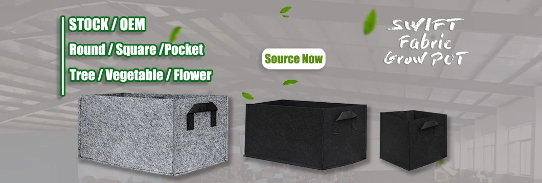 Perfect Wholesale Custom Breathable Thicken Felt Non Woven Fabric Square Fabric Grow Bags for Vegetable Plant