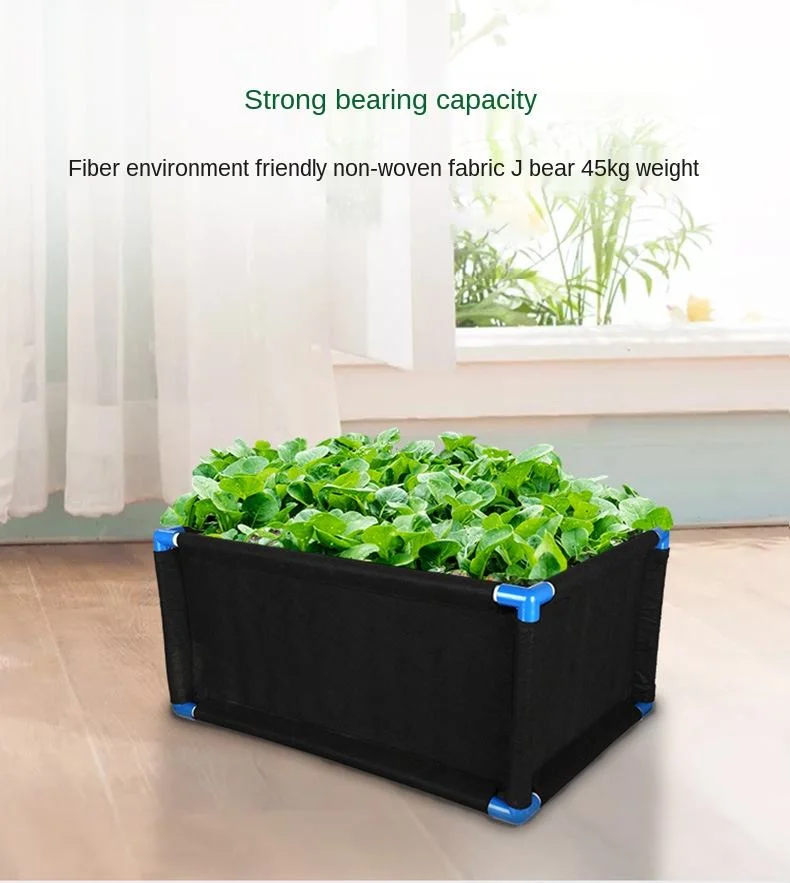 Durable Eco Friendly Garden Rectangle Planting Growing Bag Felt Fabric Raised Plant Grow Bed