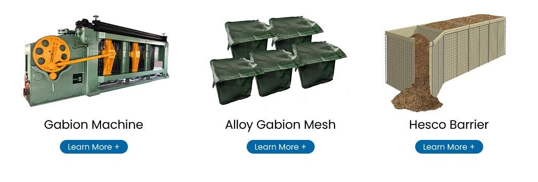 Gezhige PVC Coated Gabion Stone Cages Manufacturing China 100% Polypropylene/Polyester Geotextile Grow Bagfor 4.0*1.0*0.5 M High Woven Galvanized Gabion Box