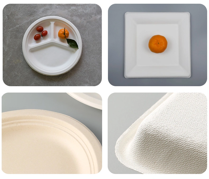 Biodegradable Compostable Disposable Tableware Dinner Plates Party Supplies