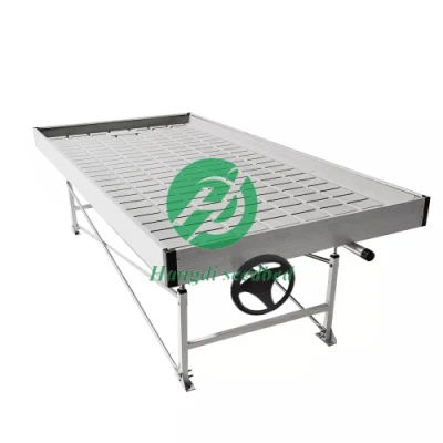 Agricultural Greenhouse Plant Nursery Movable Grow Table Seedbed Rolling Benches