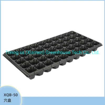 Plastic 50 hole round hole seedling trays nursery tray propagation tray for agricultural used
