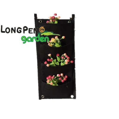 4 Pocket Hanging Vertical Garden Planter, Indoor/Outdoor Decoration Planter